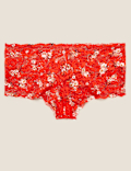 Lace Floral Low Rise Shorts