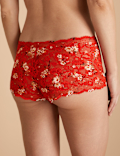 Lace Floral Low Rise Shorts