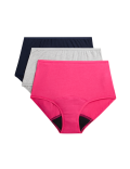3pk Heavy Absorbency Period Full Briefs