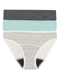 3pk Moderate Absorbency Period Bikini Knickers