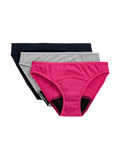 3pk Heavy Absorbency Period Bikini Knickers