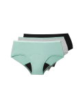 3pk Heavy Absorbency First Period Low Rise Shorts