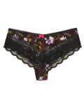 Lace Trim Printed Brazilian Knickers