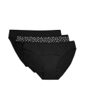 3pk Moderate Absorbency Period Bikini Knickers