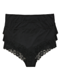 3pk Lace High Rise Shorts