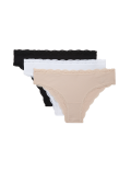 3pk Cotton Rich Brazilian Knickers
