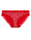 Cotton & Lace Christmas Print Bikini Knickers