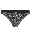Zebra Print Lace Trim Brazilian Knickers