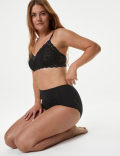 3pk Cotton Rich Lace Full Brief Stoma Knickers