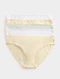 5pk Pure Cotton Bikini Knickers
