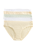 5pk Pure Cotton Bikini Knickers