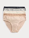 5pk Pure Cotton Bikini Knickers