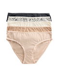 5pk Pure Cotton Bikini Knickers