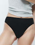 5pk Pure Cotton High Leg Knickers
