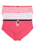3pk Cotton Lycra® Minnie Mouse™ Printed Knicker Shorts