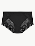 Sumptuously Soft&trade; Lace High Leg Knickers