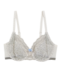 Lace Trim Wired Full Cup Bra A-E