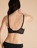 Lace Trim Underwired Balcony Bra A-E