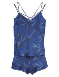 Graphic Floral Lace Cami Set