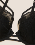 Calvi Embroidery Wired Plunge Bra A-E