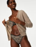 Osaka Mesh & Lace Miami Brazilian Knickers
