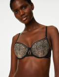 Osaka Embroidery Wired Balcony Bra A-E