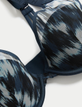 Tivoli Mesh Printed Wired Plunge Bra