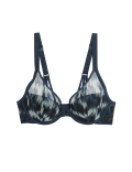 Tivoli Mesh Printed Wired Plunge Bra