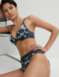 Tivoli Mesh Printed High Leg Knickers