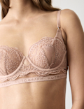 Murcia Lace Wired Longline Balcony Bra (A-E)