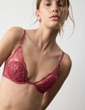Savannah Lace Wired Plunge Bra (A-E)