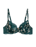 Cassia Silk & Lace Wired Balcony Bra A-E