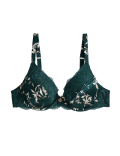 Cassia Silk & Lace Wired Full Cup Bra A-E