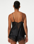 Silk & Lace Trim Camisole