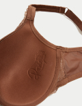 Lace Wired Full Cup Bra With Silk A-E