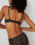 Silk & Lace Wired Balcony Bra