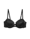 Silk & Lace Wired Balcony Bra