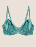 Silk Blend & Lace Non Padded Balcony Bra