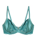 Silk Blend & Lace Non Padded Balcony Bra