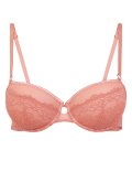 Mia Lace Trim Padded Push-Up Balcony Bra