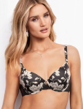 Smoothing Floral Print Full Cup Bra A-E