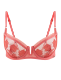 Peony Embroidered Non-Padded Balcony Bra A-E