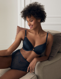 Snake Lace High Waisted Brazilian Knickers