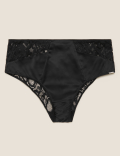 Satin High Waisted Brazilian Knickers