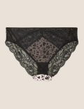 Silk & Lace High Leg Knickers