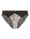 Silk & Lace High Leg Knickers