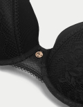Lace Wired Padded Full Cup Bra A-E
