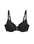 Lace Wired Padded Full Cup Bra A-E