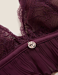 Pleat & Lace Non Wired Bralette