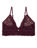 Pleat & Lace Non Wired Bralette